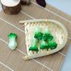 Simulado Vegetal e Frutas Mini Rabanete Repolho Pequeno Modelo de Vegetais Verdes DIY Engraçado Hairpin Bag Chaveiro