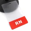 En stock Permiso de trabajo para enfermera RN americana Figura de bienvenida de plástico Tarjeta VIP de dibujos animados Tarjeta anti-exhibición transparente de PVC