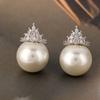 Nova Moda Micro-incrustada Zircônia Imitação Pérola Shijia Colar Feminino Versátil High-end Luxo Leve Exquisito Elegante Corrente de Clavícula