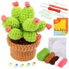 Paquete de Materiales de Crochet Más Vendido de Amazon Serie de Plantas Adornos de Flores en Maceta Regalos Soporte Dropshipping