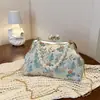 Nuevo bolso de concha estilo chino 2026 nuevo bolso de mano de verano, bolso de hombro tradicional con cuentas, elegante bolso cruzado con cadena para mujer