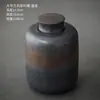 Estante de exhibición antiguo chino modelo de casa de sala de té gabinete de té adornos tetera de té tarro sellado de cerámica tetera de barro cocido juego de té