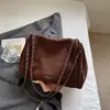 Bolso Cruzado de Color Sólido Holgado para Mujer 2026 Nuevo Popular Moda Gran Capacidad Casual para Viajes Diarios Bolso de un Solo Hombro Debajo del Brazo
