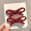 Horquilla de Borla de Campana con Pedrería Brillante Estilo Chino Retro para Mujer, Pinza Lateral con Estampado de Leopardo, Accesorio para el Cabello de Pinza para Flequillo