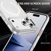 Capa de telefone transparente transfronteiriça para iPhone 18 Pro Max, com adsorção magnética 2.0 e material composto espesso, adequada para capas de telefone Apple Air