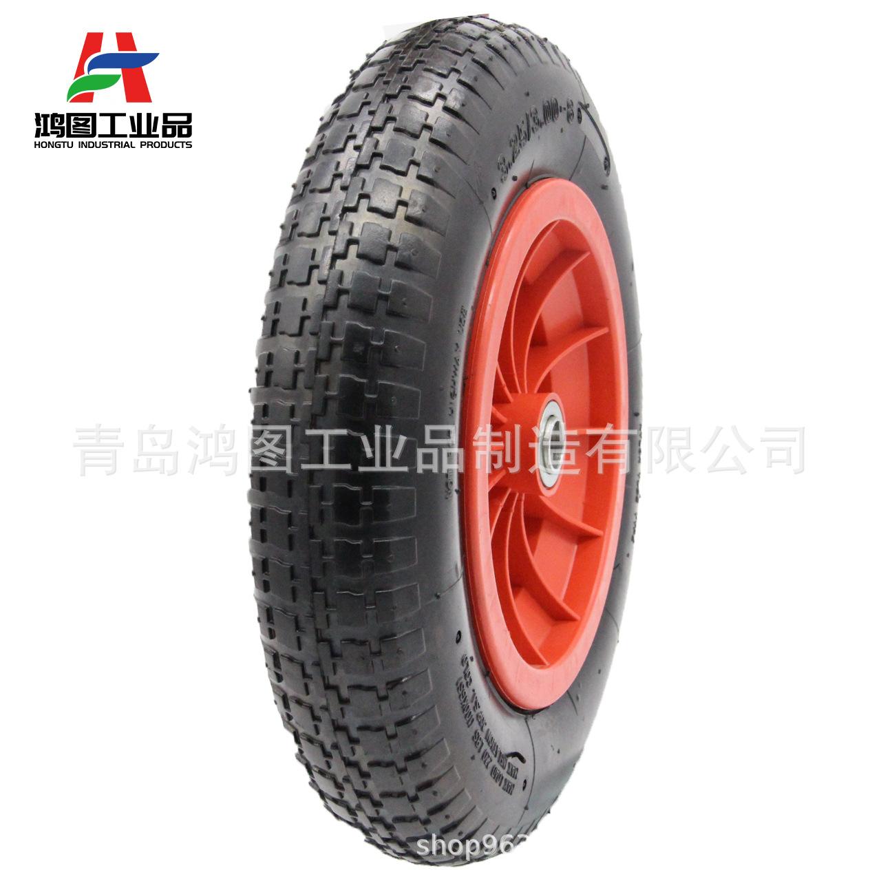 14寸3.25-8平花橡胶充气轮 (6)