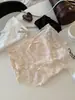 Bragas de Encaje Suave para Mujer de Cintura Media-Alta Transpirables Sin Costuras que se Ajustan a la Cadera Sexy Entrepierna Extendida Malla Lazo Tangas para Mujer