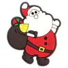 Accesorios Planos Serie Navideña, Broches para Funda de Teléfono, Parches de Goma Suave de PVC de Dibujos Animados de Papá Noel para Ropa