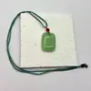 Novo Pingente de Vidro Minimalista Estilo Chinês Colar Versátil Simples Étnico Corrente Longa para Suéter Moda Venda Direta da Fábrica