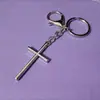 Colgante llavero cruz creativo para llaves de coche de hombres y mujeres anillo de llavero de metal exquisito colgante de coche