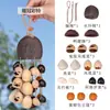 Venda Direta do Fabricante: Qingwu Casca de Fruta Natural Casca de Fruta Chocalho Pingente Artesanal Semi-Acabado Sino de Vento de Casca de Fruta Kit de Material DIY