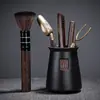 Ceremonia del té seis caballeros traje cuchillo de té pinzas de té cuchara de té herramientas para hacer té arte del té 6 caballeros juego de té kung fu accesorios