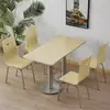 Juegos de mesa y sillas, diseñados específicamente para cafeterías escolares, restaurantes, tiendas de té de burbujas y establecimientos de comida rápida.; mesas y sillas de comedor sencillas de grado comercial