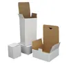 Caja Blanca de Cartón Corrugado Caja de Cartón Corrugado Lista para Usar sobre Película Caja de Embalaje de Tres Capas Extra Dura Caja de Embalaje para Taza de Vidrio
