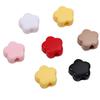 Cuentas de flores acrílicas de cinco pétalos de color real, accesorios de joyería para bricolaje, pulsera creativa hecha a mano, material para collar