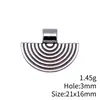 21X16Mm 1,45g Multicor DIY Acessórios para Colar Pulseira Contas Perfuradas em Formato de Leque