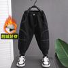 Pantalones para Niños 2063 2026 Nuevo Estilo Felpa de Algodón Forrada Otoño e Invierno Pantalones Casuales para Niños Pequeños Moda de Invierno
