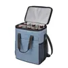 Bolsa Térmica Portátil para Vinho Tinto, Bolsa Térmica Impermeável para 6 Garrafas, Bolsa de Gelo para Vinho para Piquenique ao Ar Livre, Bolsa Conservadora de Frescor