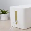 Caja Sencilla para Cables de Escritorio, Caja para Gestión de Cables, Caja de Almacenamiento para Regletas, Caja de Almacenamiento para Cargadores de Cables de Alimentación, Antichoque Eléctrico