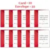 Compra Directa Transfronteriza de 1 Set de Tarjeta de Felicitación y Sobre con Temática de Ánimo, Tarjeta en Blanco para Mensaje Manuscrito Simple y de Alta Gama, Tamaño Grande
