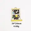 TV, Espaço, Casa, Torradeira, Astronauta, Acessórios de Liga Metálica com Gotejamento de Óleo, Colar, Brincos, Pingente, Pulseira
