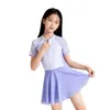 361 Roupa de Banho Infantil Meninas M e G Roupa de Banho Dividida com Proteção Solar Infantil Conjunto Profissional de Touca e Óculos para Natação