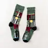 Planet Cotton Calcetines de Dibujos Animados Anime Transfronterizos Calcetines de Algodón Personalizados Nuevos Calcetines de Algodón de Moda Star Wars Calcetines de Algodón de Caña Media Tendencia Europea y Americana