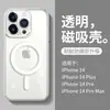 Adecuado para funda de teléfono iphone16Promax 13 succión magnética inalámbrica magsafe transparente 15PLUS apple 12 juegos