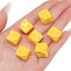Cadena para teléfono móvil con cuentas acrílicas de color, con forma de queso, cuentas cuadradas, hecha a mano, para pulsera, colgante de color, accesorios de joyería