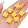 Cuentas Cubo de Queso Hechas a Mano DIY Cuentas Sueltas Acrílico Cuentas para Cadena de Teléfono Cuentas Espaciadoras Colgantes Coloridos Accesorios de Joyería