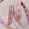 Estilo pastoral ribete de encaje bordado de encaje borde ondulado estilo étnico cinta tejida tela hecha a mano para manualidades material de decoración para accesorios para el cabello