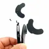 Esterilla de Fitness con Forma de Media Luna Almohadilla Mariposa Hebilla de Mariposa Soporte para Mancuernas Almohadilla Amortiguadora Almohadilla Protectora Estante para Colocar Mancuernas Piezas de Plástico