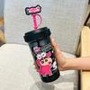 Taza de Agua de Escritorio Pequeña Nueva Crayon Linda Alto Valor de Color Dibujos Animados Ventosa para Estudiantes Niños y Niñas Resistente a Altas Temperaturas Taza para Niños