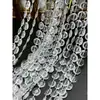 Cortina de cuentas acrílicas guía de camino de boda cadena de cristal decoración de techo de escenario escena de boda cortina de puerta partition diy