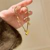 Pulsera de Bloques de Calabaza con Hebilla de Oro Negro Nuevo Estilo Chino Estilo Nacional Pulsera de Temperamento Moda de Alta Gama Pulsera Versátil