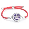 Cuerda Roja Moda Sencilla Difusor de Aceites Esenciales Aromaterapia Caja Pequeña Pulsera Redonda Accesorios de Joyería Caja de Fragancia Decoraciones