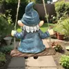 Modelo Nuevo Transfronterizo de Alimentador de Pájaros de Gnomo Peculiar, Adorno de Artesanía de Resina para Decoración Exterior de Patio y Jardín