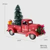 Navidad Transfronteriza Creativa de Gama Alta Santo Retro Coche de Hierro Adornos para Escritorio del Hogar Decoraciones Navideñas Regalos de Navidad