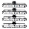 Luz estroboscópica de red para coche de fábrica, control remoto inalámbrico, uno para cuatro, 4 LED * 4 clips, luz de advertencia estroboscópica