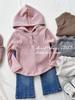Ropa infantil de estilo coreano para niñas 2020 Otoño nuevo ropa casual infantil que combina con todo top de punto diario con capucha moda