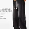 Jeans Americano com Listra Lateral Masculino Marca Tendência Estilo Primavera e Outono Lavado Calça Wide Leg Calça Reta Solta Retro Meninos
