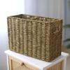 Cesta de Almacenamiento Personalizada de Ratán Japonés Transfronteriza Rectangular Tejida a Mano para Artículos Varios Libros Cesta de Almacenamiento de Paja