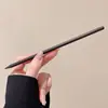 Grampo de Cabelo com Borla de Sândalo Preto, Grampo de Cabelo de Madeira Estilo Antigo Hanfu para Mulheres, Novo Estilo Chinês Ornamento de Cabelo Coelho de Jade, Acessório de Cabelo