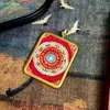 Promoção Quente Xizang Nepalesa Pintada à Mão Pura Thangka Tara Branca Mantra Núcleo do Cartão 4*5