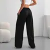Moda Femenina Transfronteriza Europea y Americana Primavera/Verano 2026 Holgados Casual Cómodos Deportivos Elásticos con Cordón Pantalones de Pierna Ancha