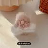 Pinza de Flor Rellena para Mujer Pinza de Tiburón de Invierno Pinza para el Cabello Nuevo 2025 Pinza para el Cabello de Gama Alta Accesorios para el Cabello en la Parte Posterior de la Cabeza
