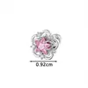 Nova Estrela de Zircônia Cor Dopamina Hensen Estilo Retrô Francês Flor Osso da Orelha Unha Piercing Joias de Alta Qualidade