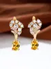 Conjunto Europeu e Americano de Brincos com Pingente de Zircônia Espiga de Trigo Luxo Leve Joias de Orelha com Zircônia Diamante Branco Brincos Stud para Mulheres Comércio Exterior do Oriente Médio Atacado