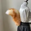 Cosplay cola de zorro gato divertido cos accesorios cola diy material crudo decoración de cintura pelo modelado foto
