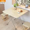 Mesa Plegable Mesa de Comedor Mesa de Comedor Portátil para Dormitorio Mesa Auxiliar Doméstica Simple para 4 Personas 2 Hogares Pequeños